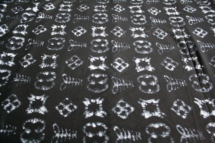 African Adinkra Fabric By The Yard Ghana Cotton Batik 4 Symbols ...